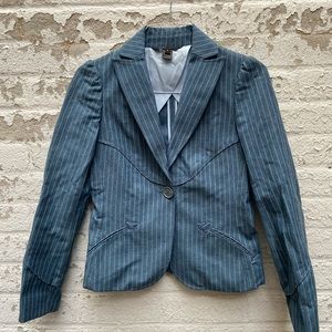 Marc Jacobs, Chambray pinstripe blazer, size 4